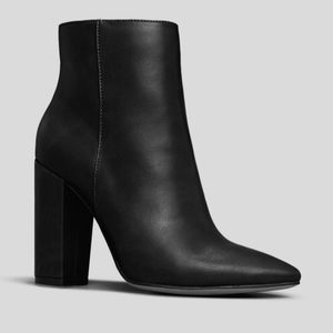 Faux Leather Booties